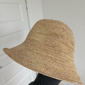& other stories woven straw bucket hat